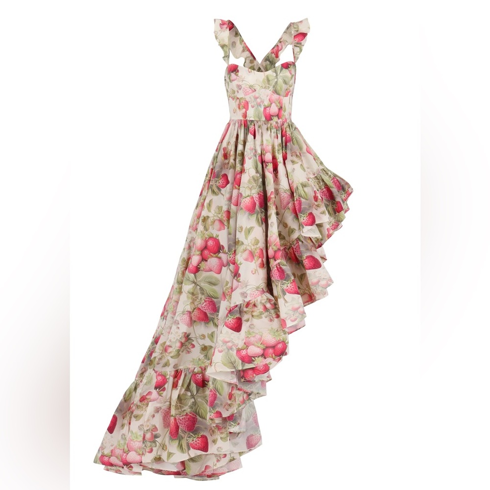 Selkie Strawberries and Cream Legs for Days Gown EUC 1X